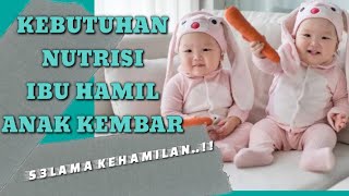 HAMIL KEMBAR !! Nutrisi yang harus di penuhi selama mehamilan kembar | Edukasi#16