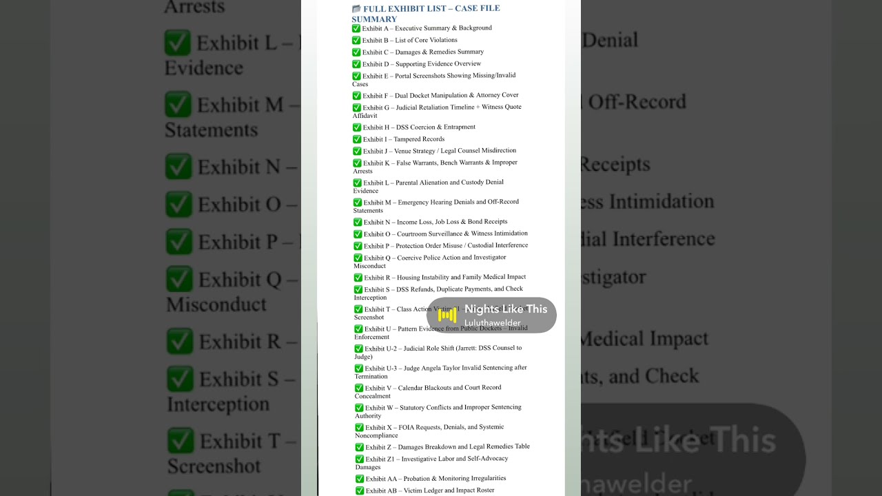26 Exhibits 100 Violations The Proof Is In Files ExposeTheSystem Shorts
