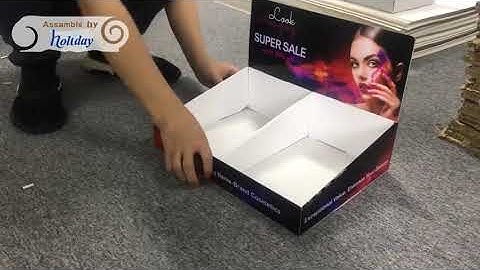 Cardboard Small Template Pop Up Display Boxes,Cardboard Carton Paper Retail Counter Top Display Box