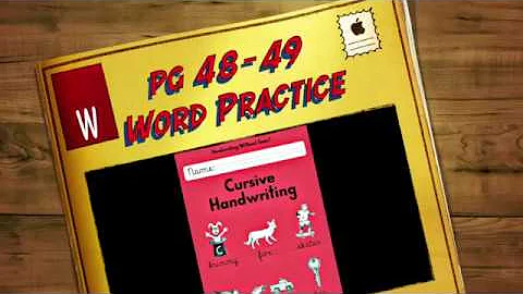 Cursive w pg  48-49, Word DEMO no verbal cues with soundtrack