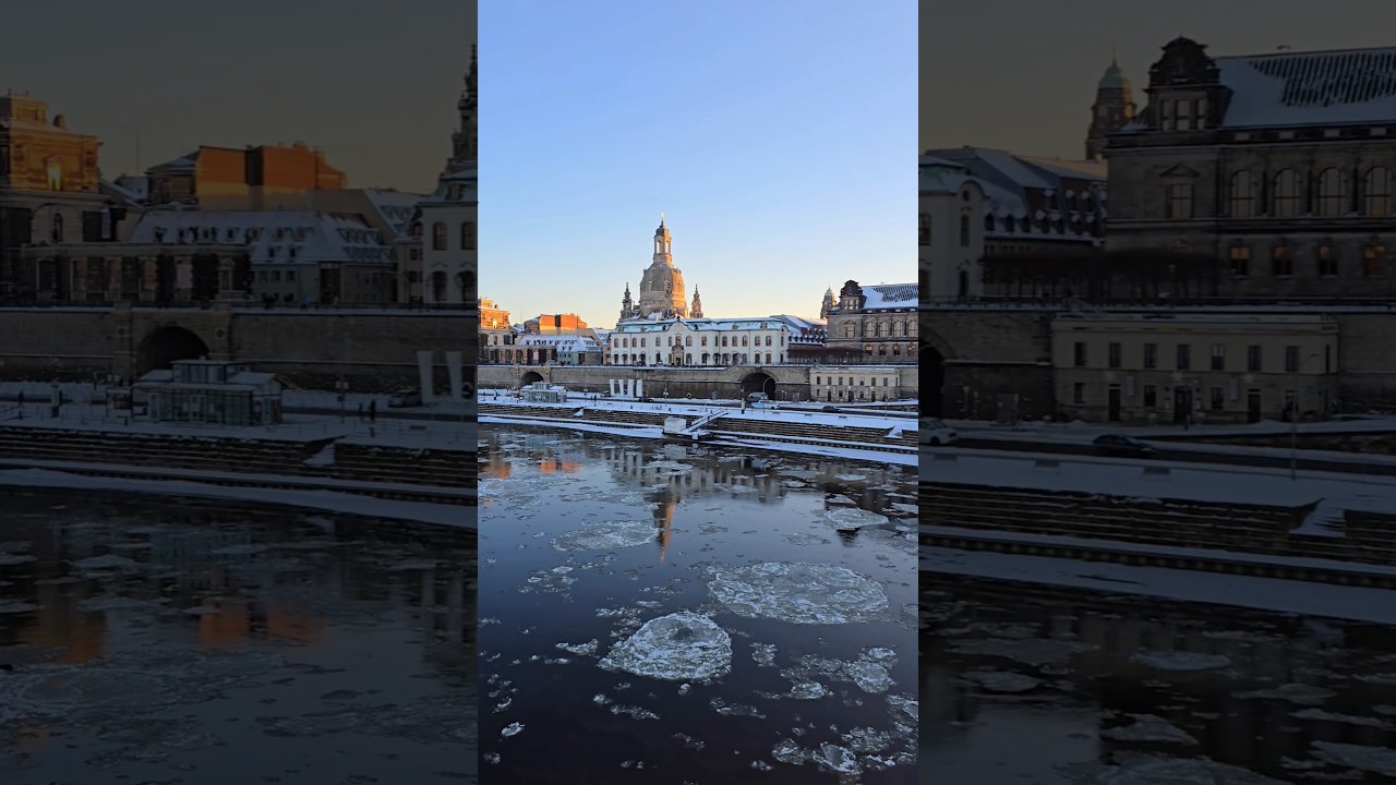 Dresden im Winter ❄️ Eisschollen & Schnee #winter #dresden #sachsen #germanytourism #urlaub #travel