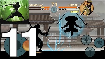 Shadow Fight 2 | Android Gameplay Part 11 | Act 2 Boss : Hermit (ios)