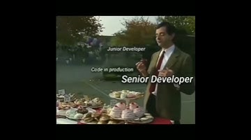 senior developer vs junior developer 😂 #shorts #developer #coding #computer #meme #memes