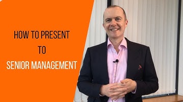 How To Present To Senior Management