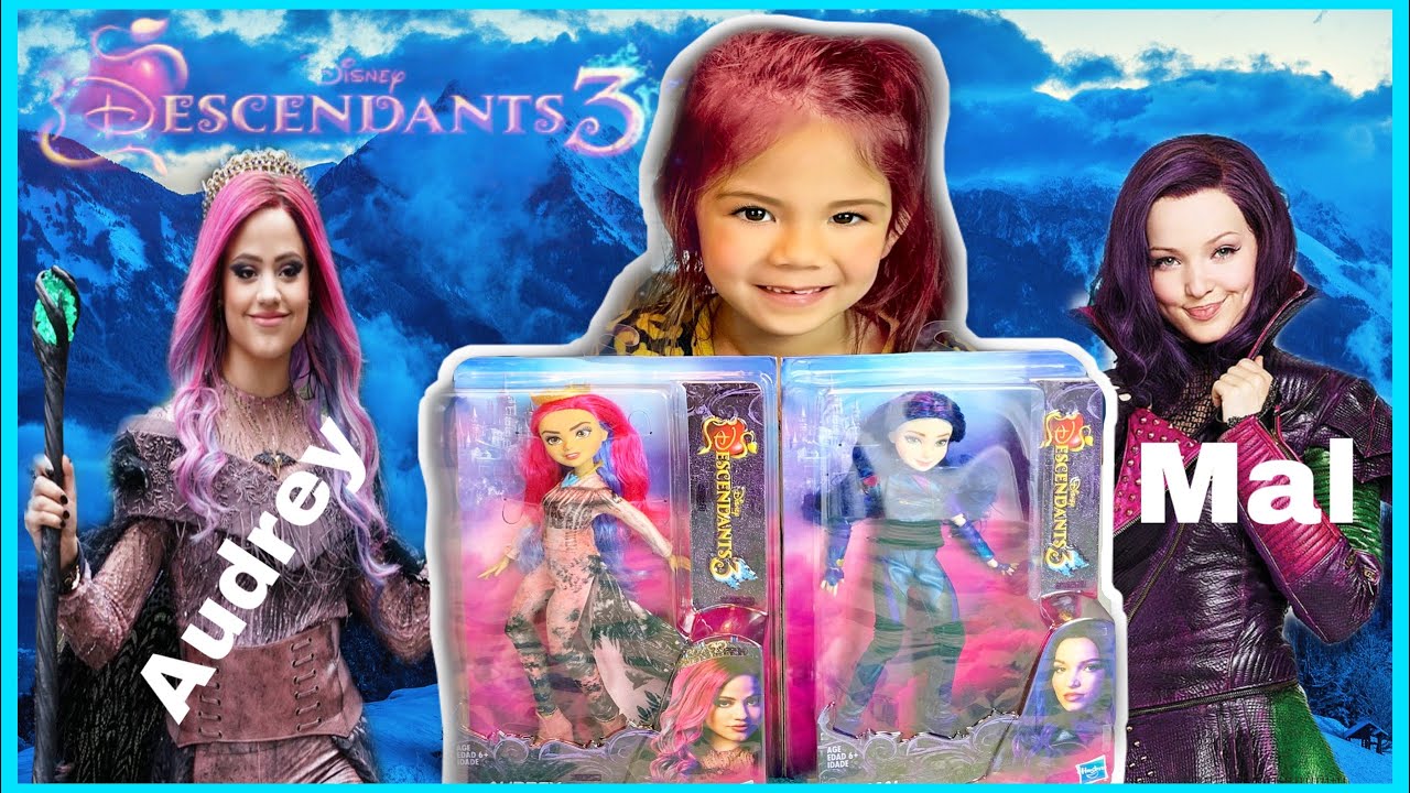 Descendants 3 Audrey And Mal Dolls Unboxing Review Youtube 