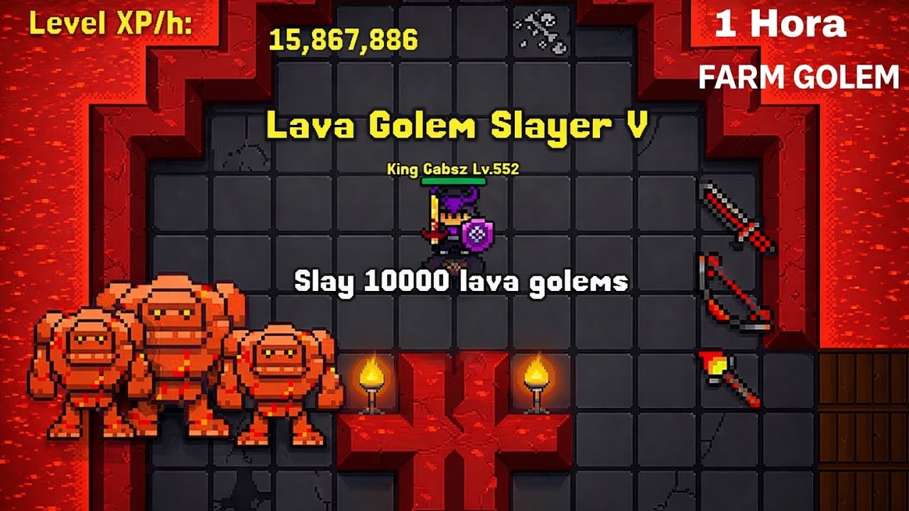 Rucoy online-1 Hora Farm Golem