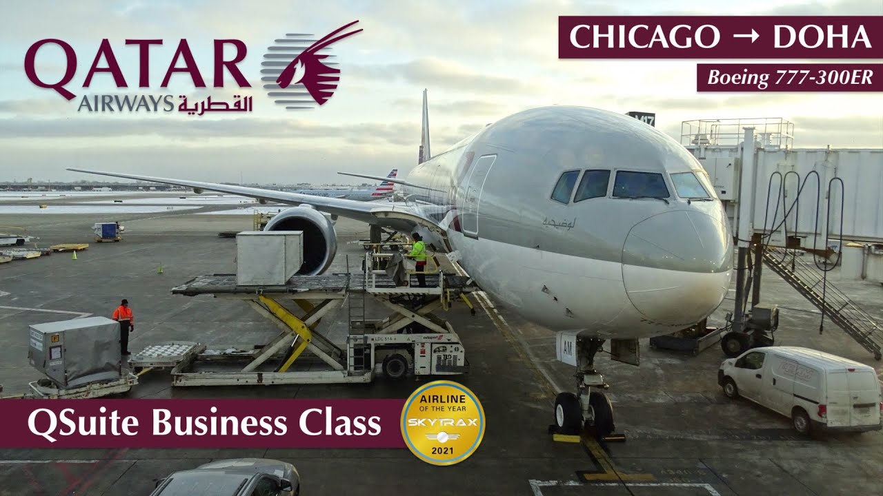 Qatar Airways QSUITE Trip Report Chicago to Doha B777300ER YouTube