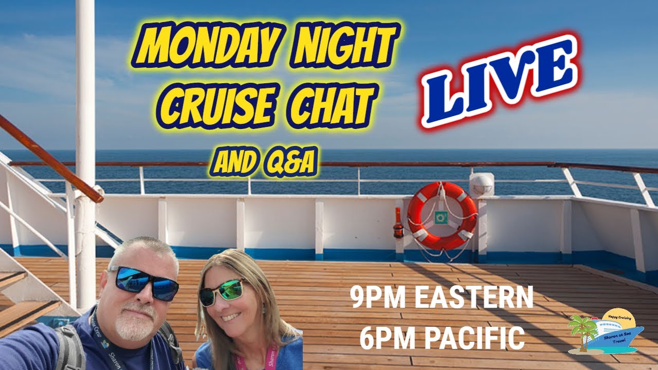 Sharon at Sea Travel / LIVE Weekly Cruise Chat and Q & A / Join us LIVE in the chat!!!