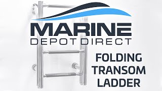 All About the Folding Transom Boat Ladder! | B00361 by Marine Depot Direct 8,811 views 3 years ago 6 minutes, 29 seconds