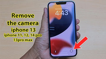 Remove camera from lock screen iphone 13 12 11 pro 14 pro