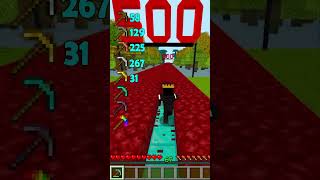 Pickaxes vs nether blocks ❤️