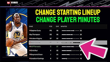 HOW TO CHANGE SQUAD ROTATION NBA 2K24 CURRENT GEN