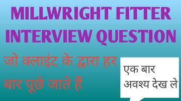 10  Important Interview Question Millwright Fitterमोस्ट इंपोर्टेंट इंटरव्यू क्वेश्चन मिलराइट
