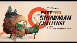 Fox Renderfarms FTG3D Snowman Challenge