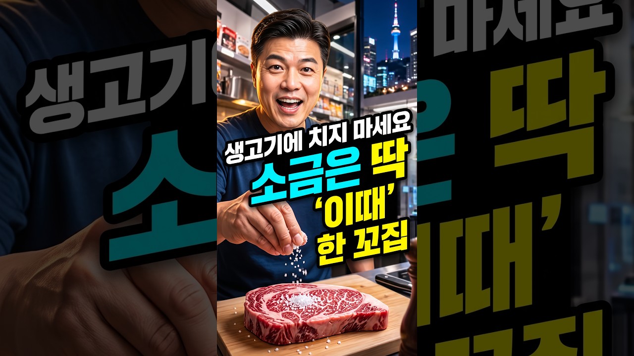 삼겹살 구울 때 소금, 언제 뿌려야 육즙이 살아날까?