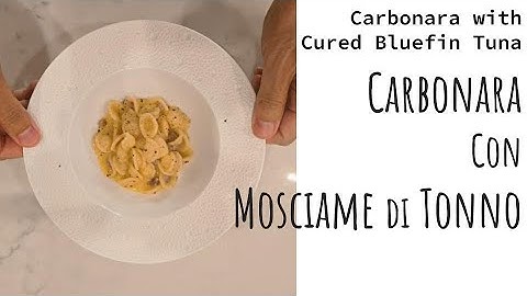 Carbonara con Mosciame di Tonno