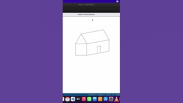 Create a House using python turtle part -19  #shorts #design # programming  | Sandeep Makwana