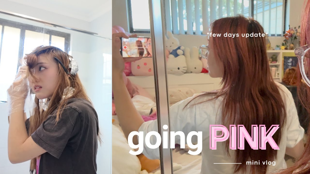 dyeing my hair PINK (lowkey gone wrong...)