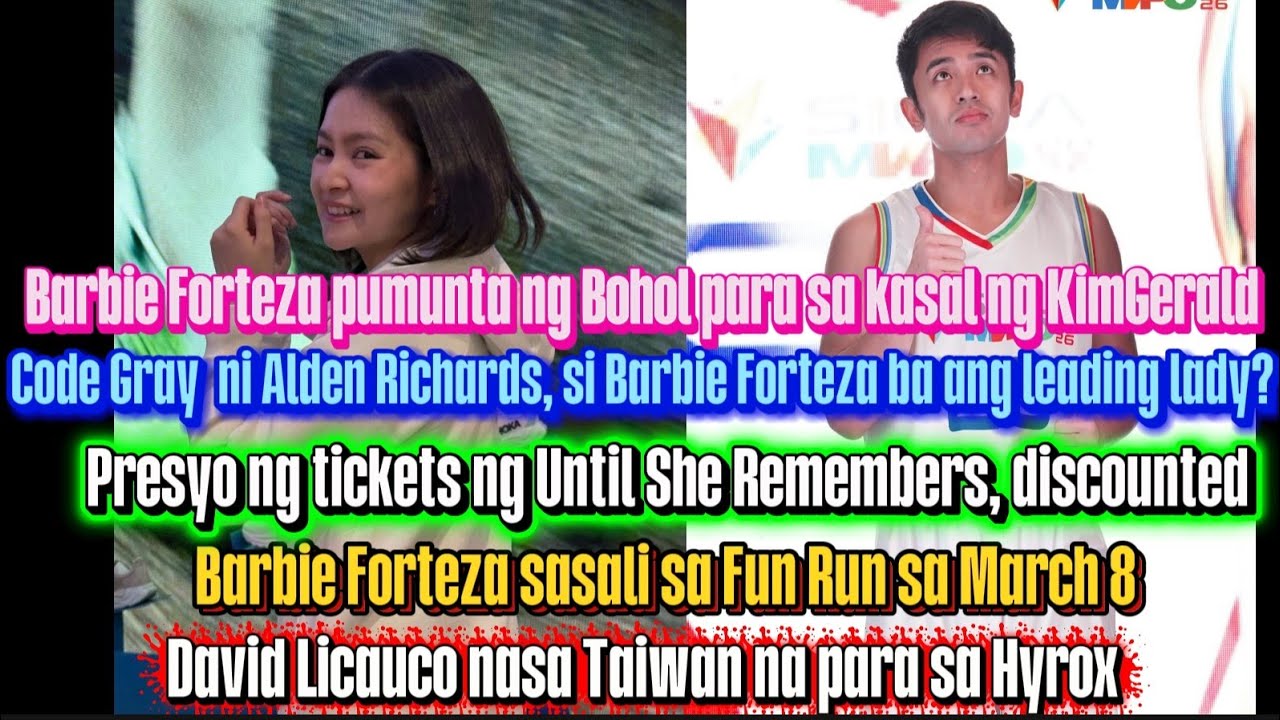 Barbie Forteza lumipad pa Bohol para sa beach wedding nina Gerald Napoles at Kim Molina bukas 👰🎉🎊🎂