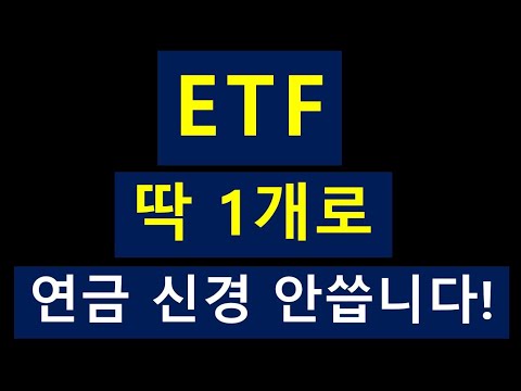   배당 ETF 딱 1개로 개인연금 IRP 신경 안씁니다