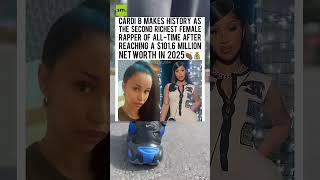 Cardi B Makes HISTORY as 2nd Richest Female Rapper EVER – 101 6M Net Worth! #shorts #cardib #news