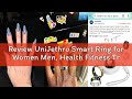Review UniJethro Smart Ring for Women Men, Health Fitness Tracker Ring, IP68 Waterproof Rings, Sleep