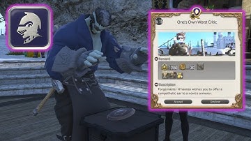 QQ - FFXIV -  Armorer level 15 - Ones Own Worst Critic (2022)