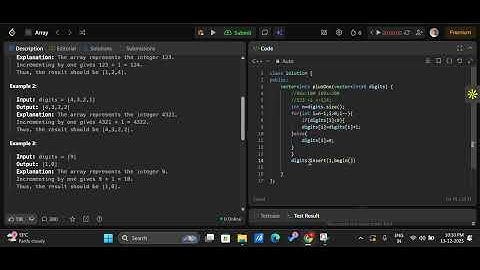 plus one #leetcode #66 #dsa #prepare #startup