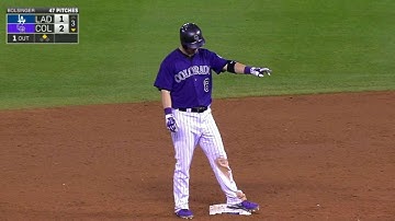 LAD@COL: Dickerson doubles and gives Rox lead in 3rd