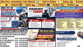 Multiple vacancies for Greece, South Korean, Dubai, Qatar, Jordan, Oman, Europe, Kuwait, Russia screenshot 4