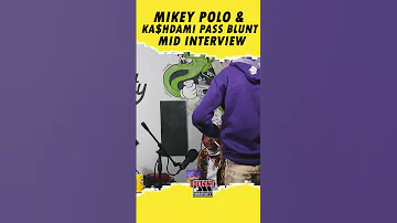 #mikeypolo pass blunt to #kashdami mid interview