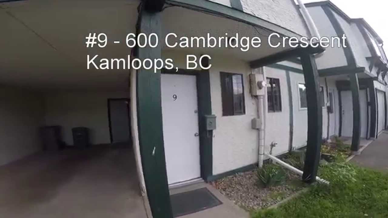 Townhouse Condo For Sale, 9 600 Cambridge Cres, Brock, Kamloops YouTube