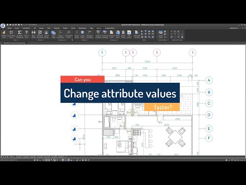 วิธีเปลี่ยนค่า Attribute ให้รวดเร็ว ใน 2D CAD ll #GstarCADDownload