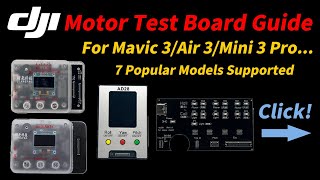 Fix DJI Motor Issues! Motor Test Board Guide for Mavic 2-3/Air 3/Mini 3