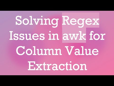 Solving Regex Issues