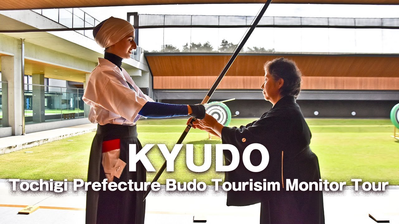 【初めての弓道】外国人たちによる「弓道体験」＠ユウケイ武道館　栃木県武道ツーリズム　Tochigi Prefecture Budo Tourism "KYUDO EXPERIENCE"
