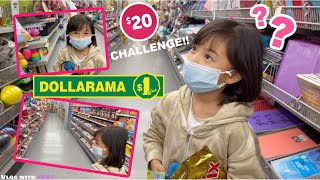 DOLLARAMA $20 Challenge!! What will Emma buy? Vlog with Emma