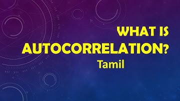 What is AutoCorrelation? Explained in Tamil #machinelearning #statistics #linearregression #tamil