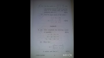 Cdlu Questions paper Mathematics,Algebra