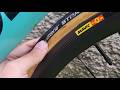 Puncture Road bicycle tire Vittoria Strada Tubular