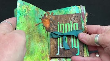 Industrial grungy magic wallet ATC card