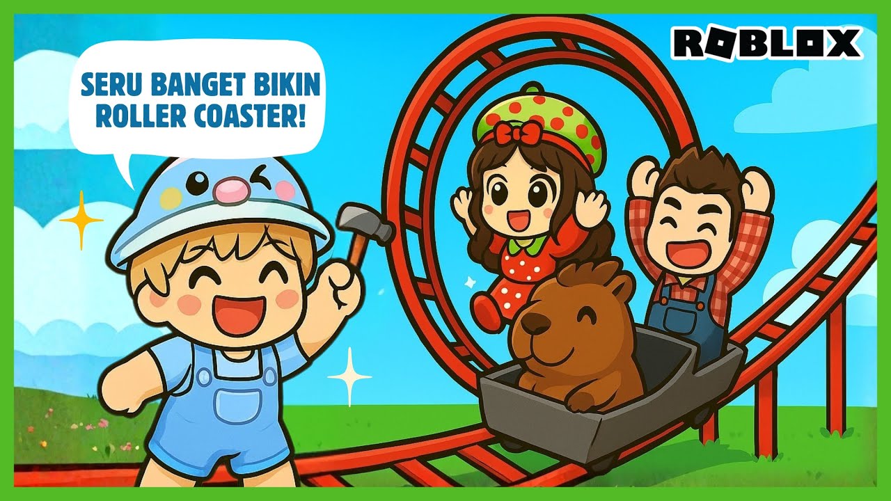 BOBA DAN KAKA @anothersideofdila MEMBUAT ROLLER COASTER TERPANJANG DI DUNIA | ROBLOX INDONESIA