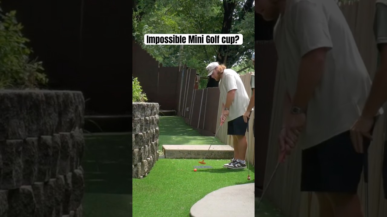 Illegal Mini Golf CUP?! 😳
