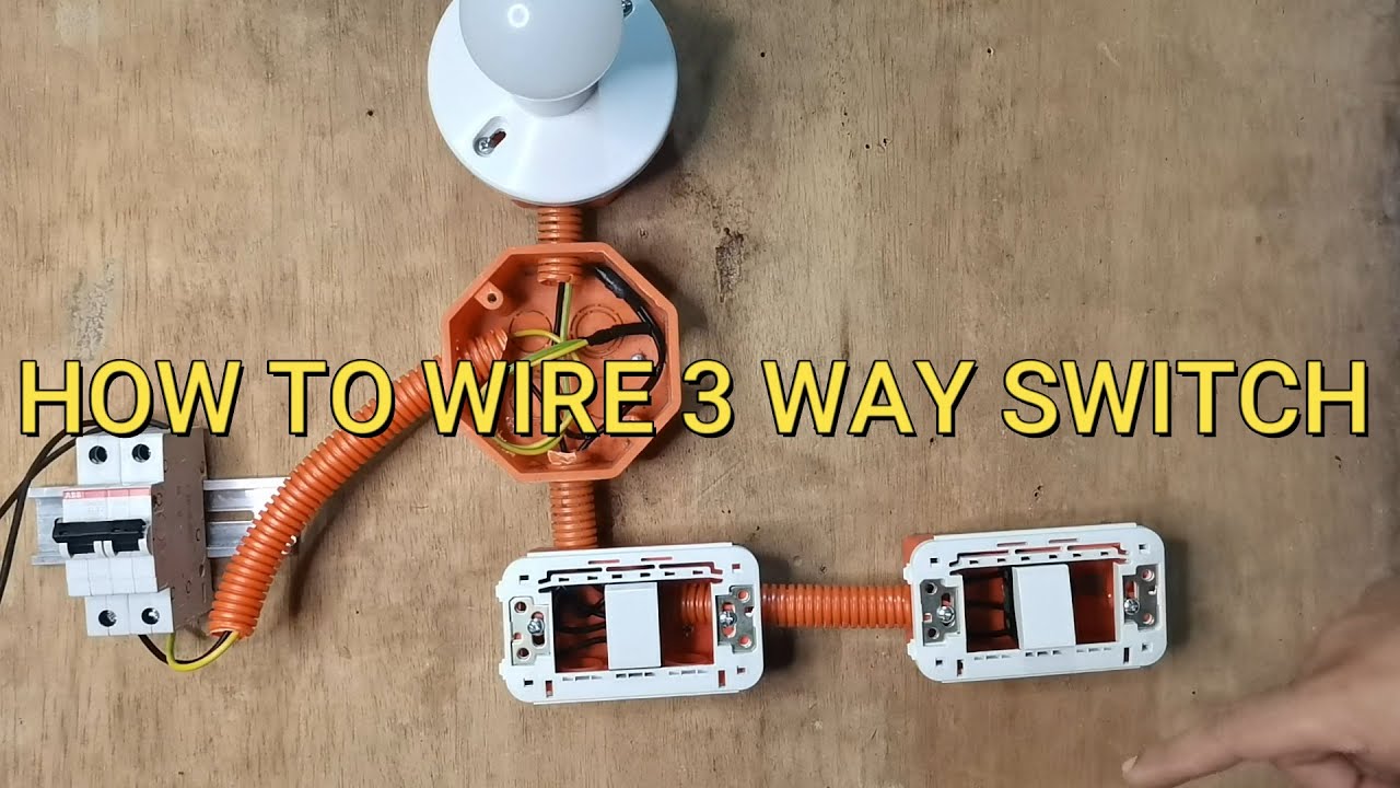 How to wire 3 way switch YouTube