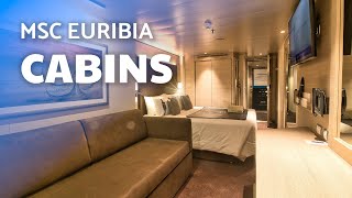 MSC EURIBIA - CABINS - INSIDE, BALCONY, AUREA & YACHT CLUB SUITES - STATEROOMS