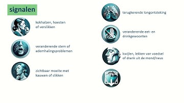 Signalen herkennen van kauw- en slikproblemen
