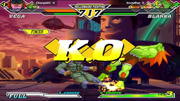 Capcom vs. SNK 2 - Vega, Bison, Blanka vs. Blanka, Ken, Ryu