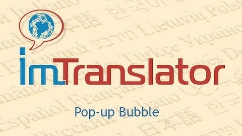 ImTranslator Bubble