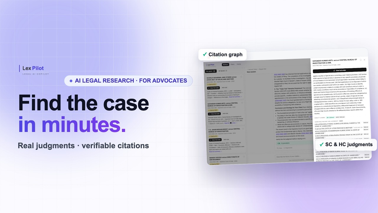 AI Legal Research — find on-point judgments in minutes