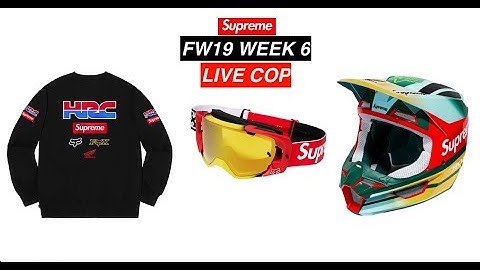 SUPREME FW19 WEEK 6 LIVE COP HONDA COLLAB